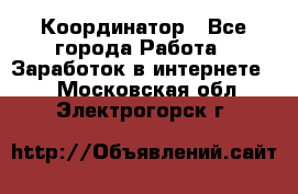 ONLINE Координатор - Все города Работа » Заработок в интернете   . Московская обл.,Электрогорск г.